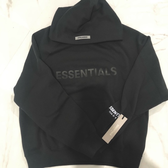 Fear of God ESSENTIALS black hoodie xs - Picture 1 of 5